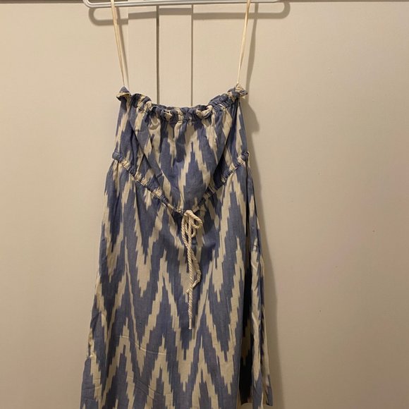 GAP Strapless Ikat Dress with Drawstring Waist - Picture 4 of 9